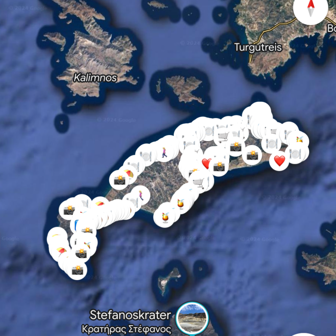 Kos Island map🇬🇷(eng.vers.)