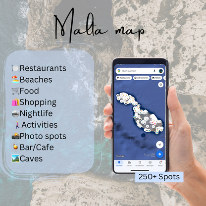 Malta Island map🇲🇹(eng.vers.)