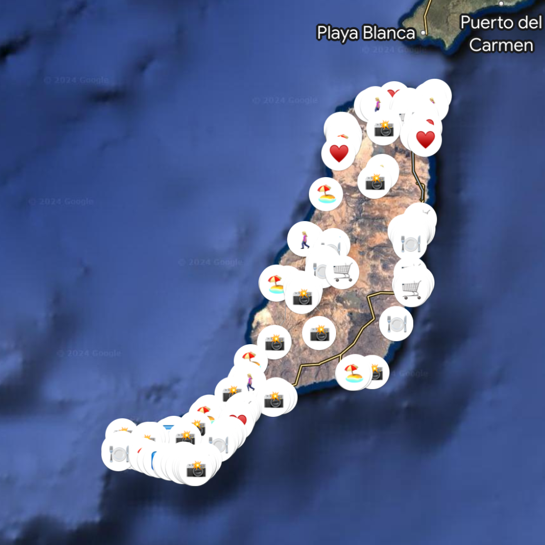 Fuerteventura Island map🇪🇸(eng.vers.)