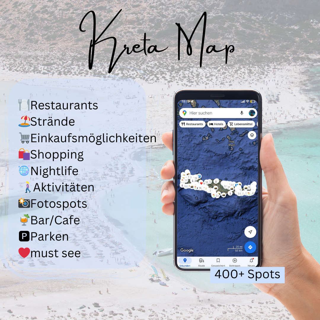 Kreta Insel Map 🇬🇷