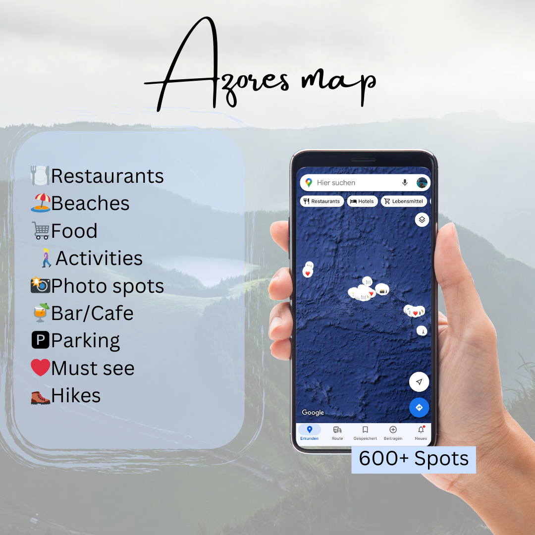 Azores Islands Map 🇵🇹 (eng.vers.)