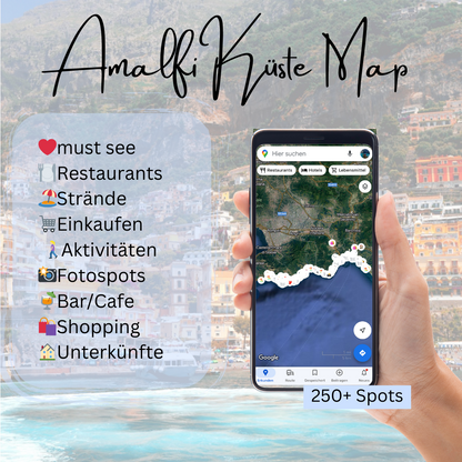 Amalfi Küste Map🇮🇹